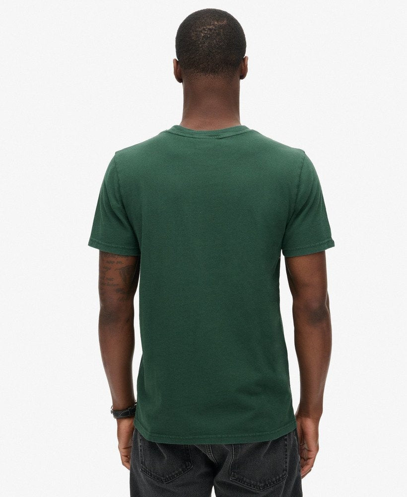 Classic Vintage Logo Graphic Tee | Enamel Green