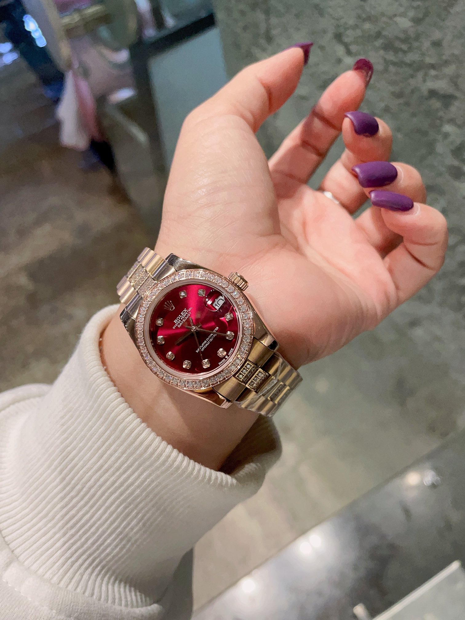 TOP ROLEX Rolex Watch 31mm  - Gold