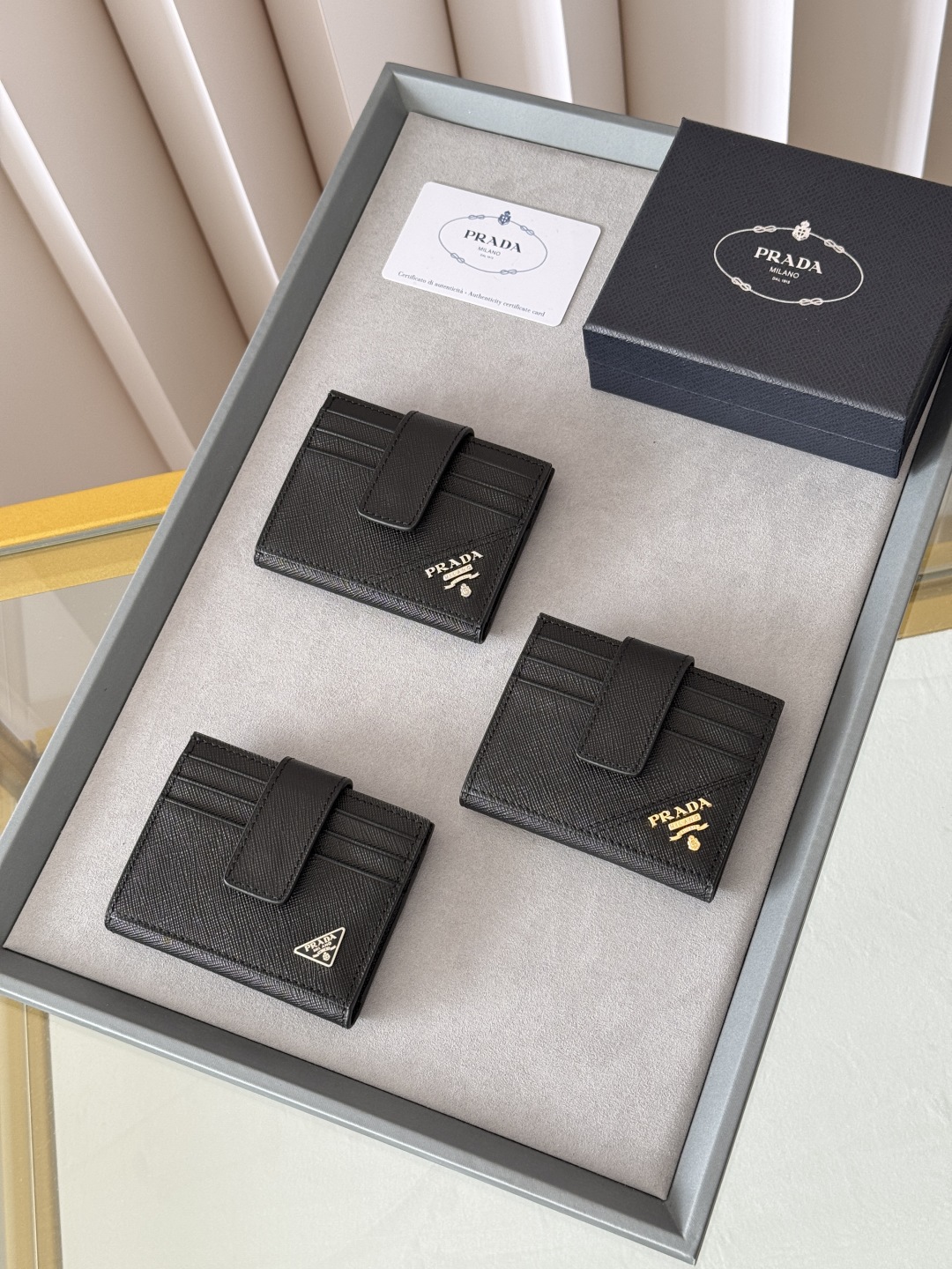 TOP PRADA Men's Card Holdert 10x8cm - 3 Colors