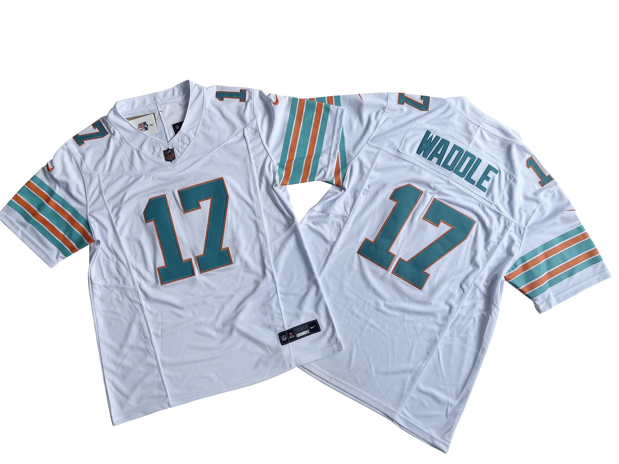 Miami Dolphins 17# Jaylen Waddle  Vapor F.U.S.E. Limited Jersey