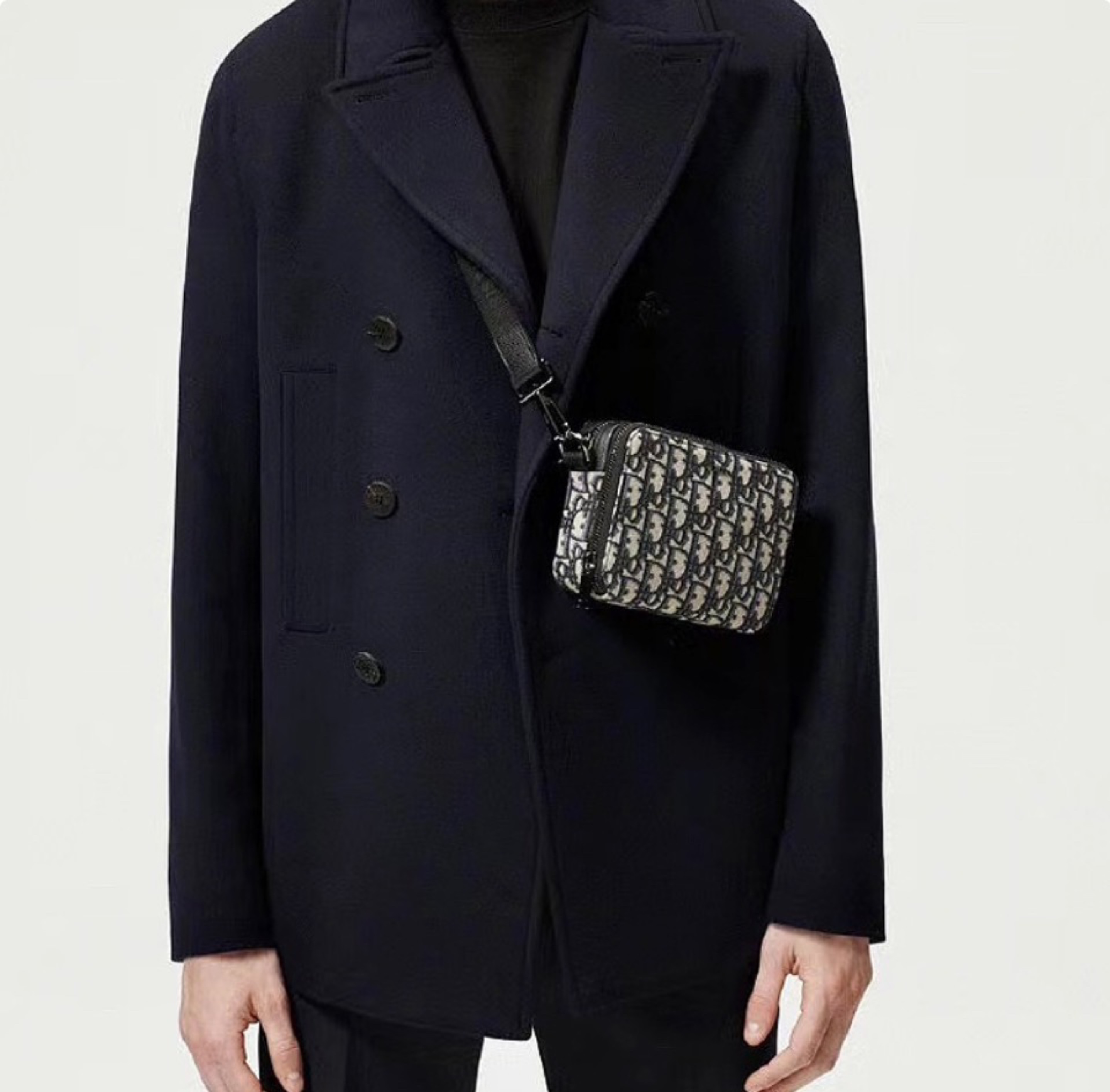 DIOR Oblique Classic Embroidery Crossbody Bag（10A Mirror Version）