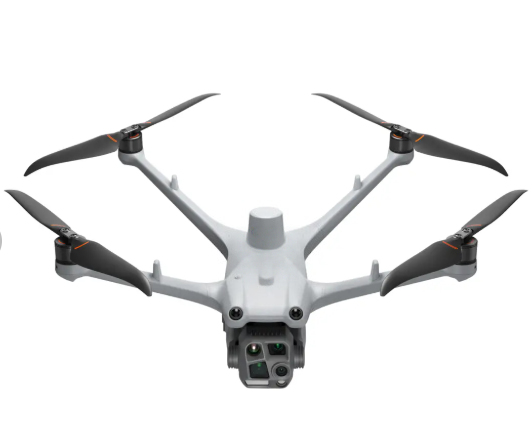 Matrice 4D Quadcopter with RC Plus 2 Enterprise Thermal Wide & Tele Lenses Laser Range Finder Low-Noise Anti-Ice Propeller