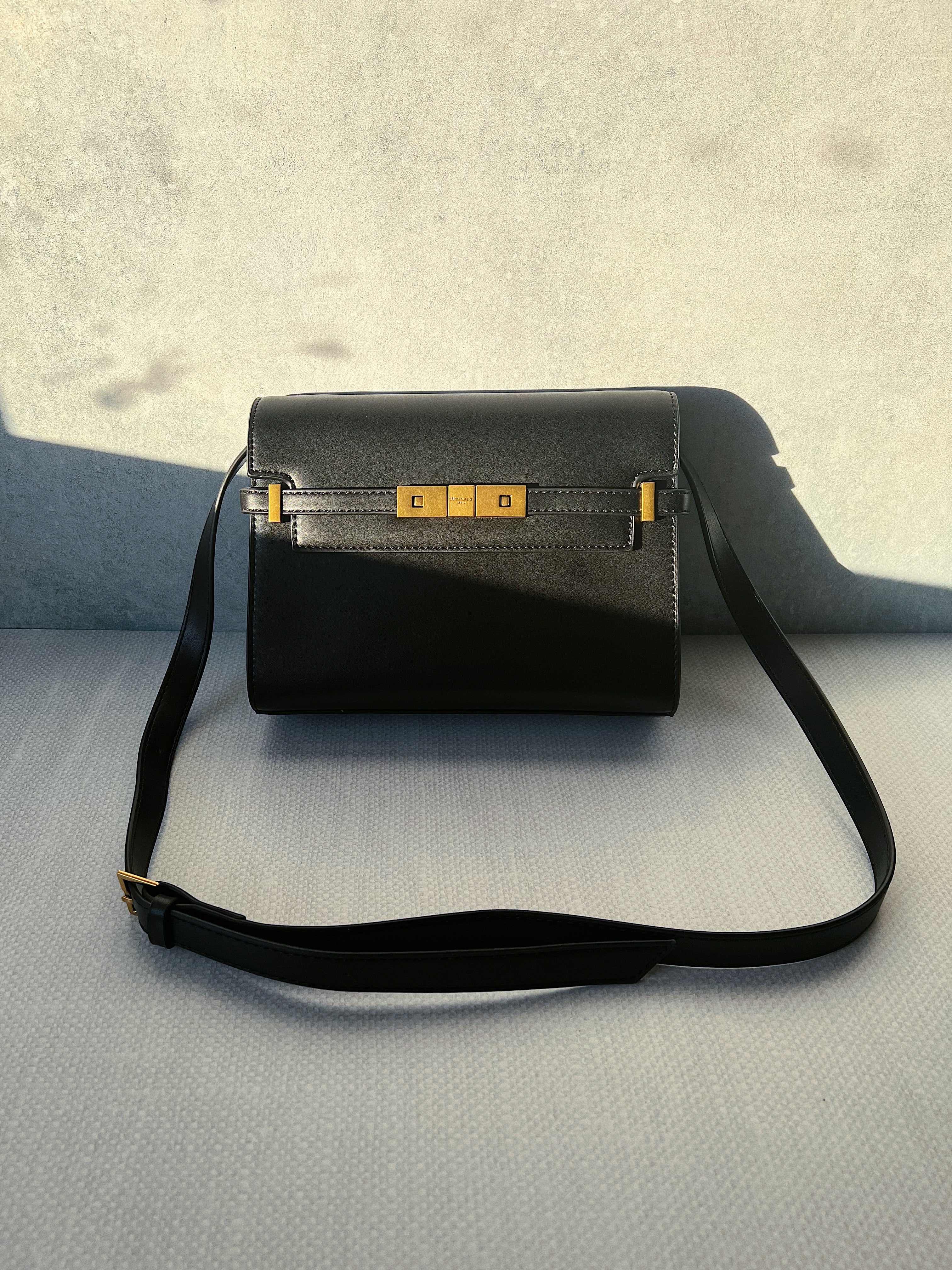 TOP Yves Saint Laurent YSL Manhattan Black Bag