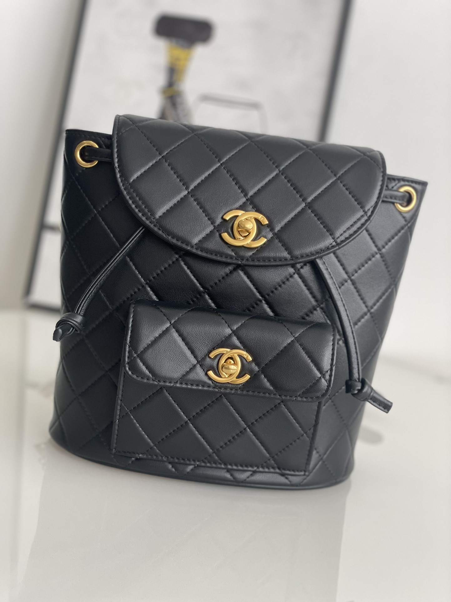 TOP CHANEL Vintage  Backpack 28×9×30cm -2 Colors