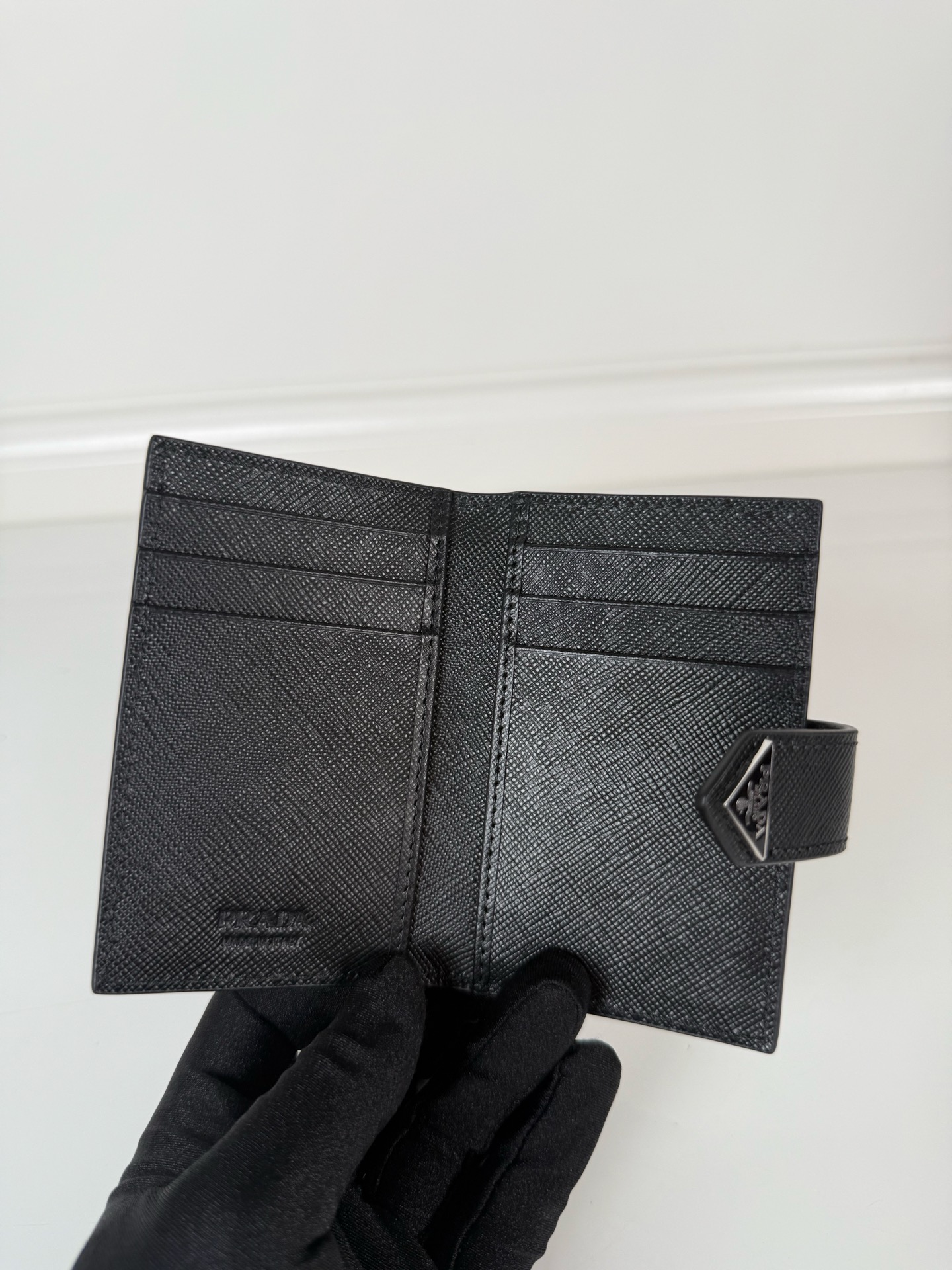 TOP PRADA Card Holder 11x7cm - Black