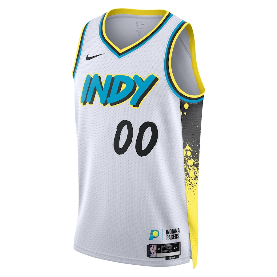 Unisex Indiana Pacers White 2024/25 Custom Swingman Jersey - City Edition