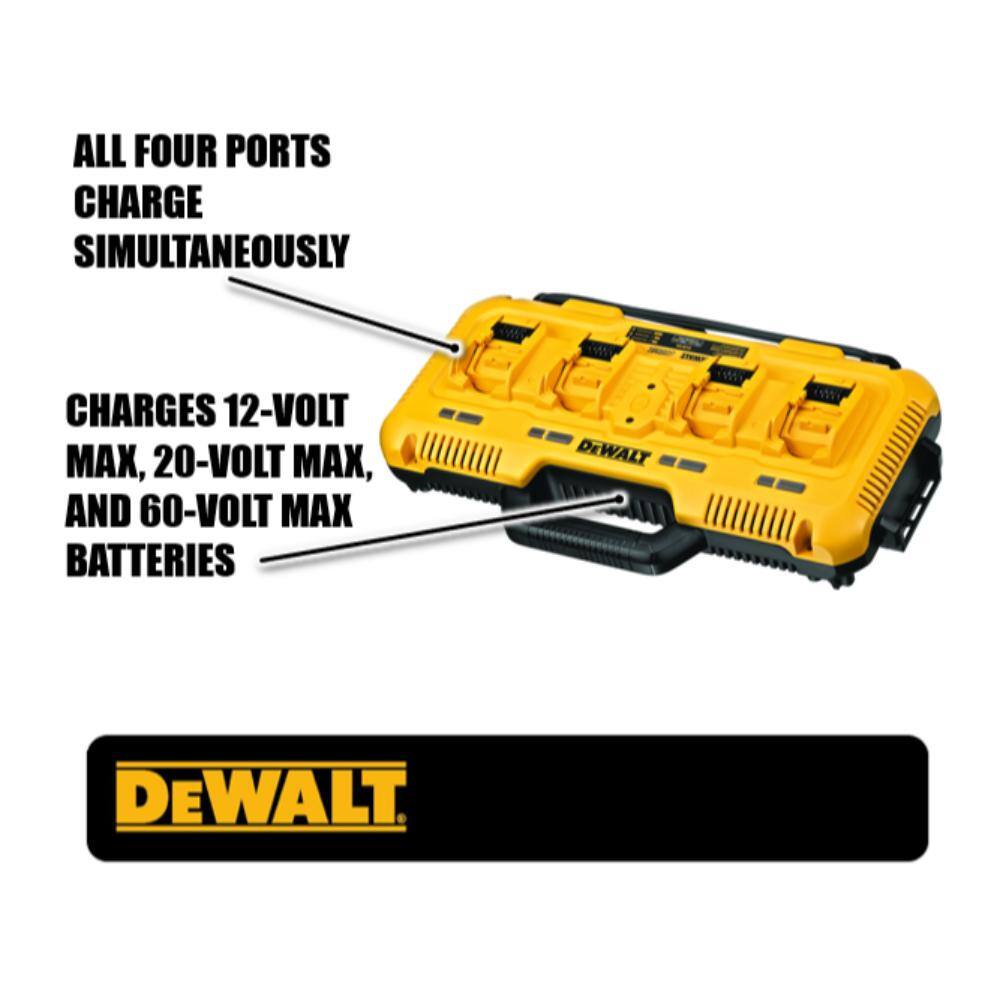 12V/20V/60V MAX 4-Port Lithium-Ion Battery Charger