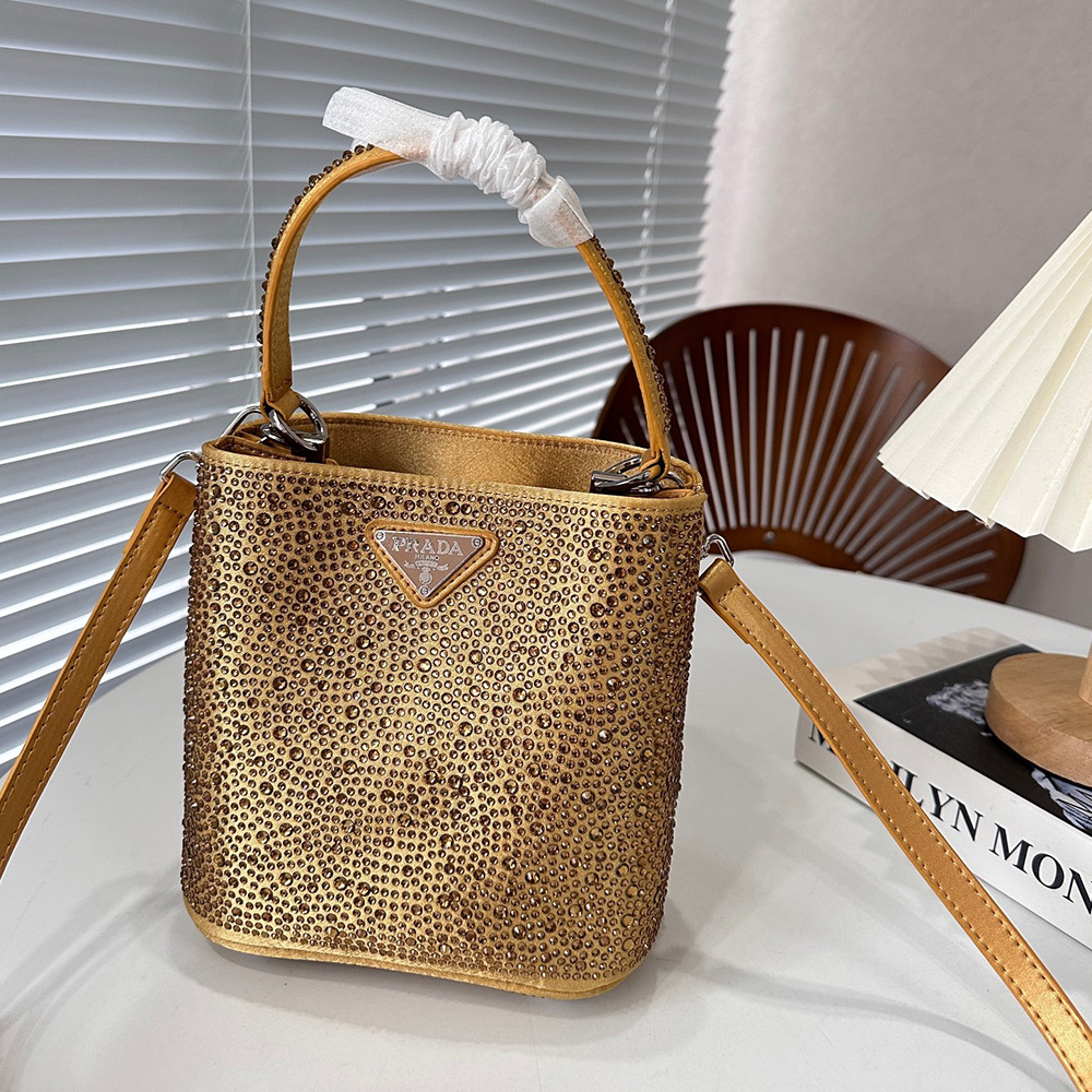 Prada Panier Crystal Tote Shoulder Messenger Bag （Replica）