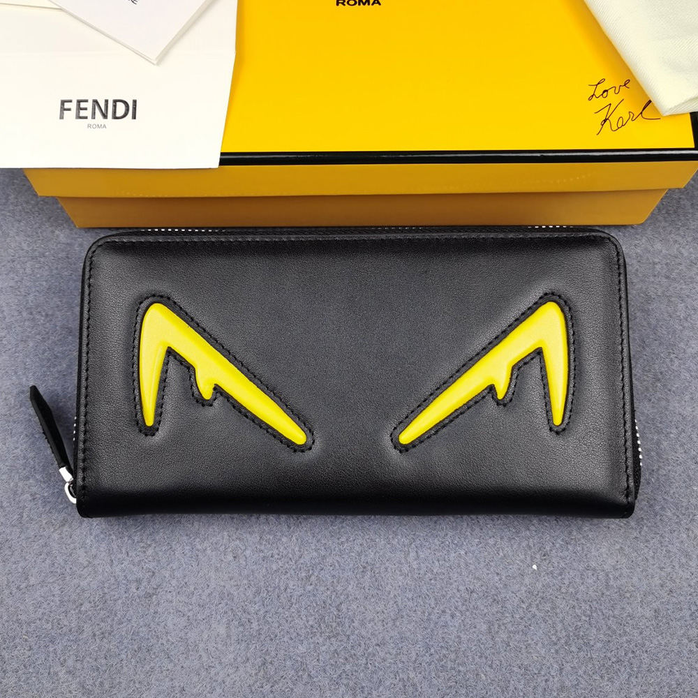 FENDI FF Printing Leather Wallte (Replica)