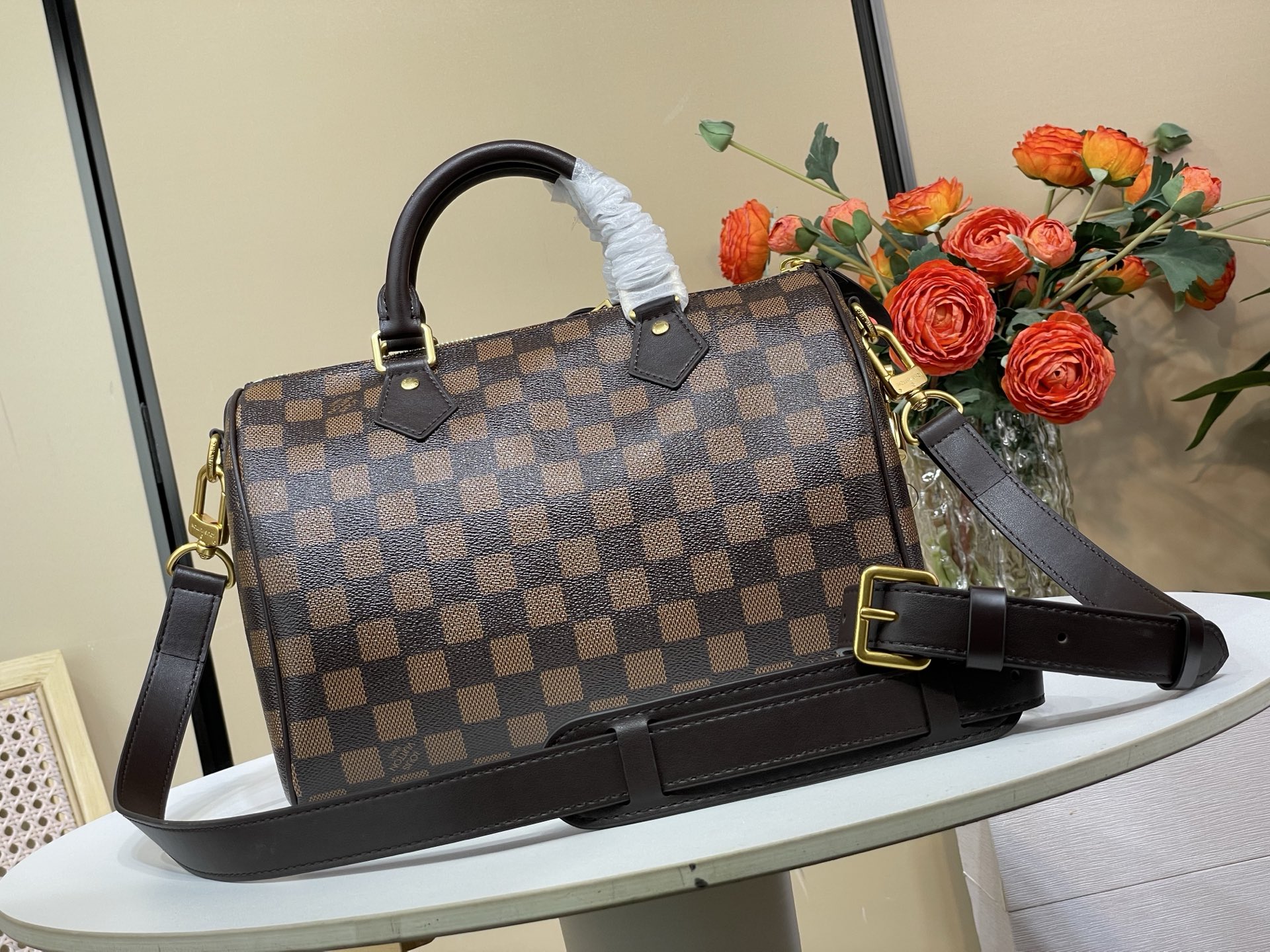 TOP Louis Vuitton LV Speedy Bandouliere 25 Bag 25x15x11cm - Brown