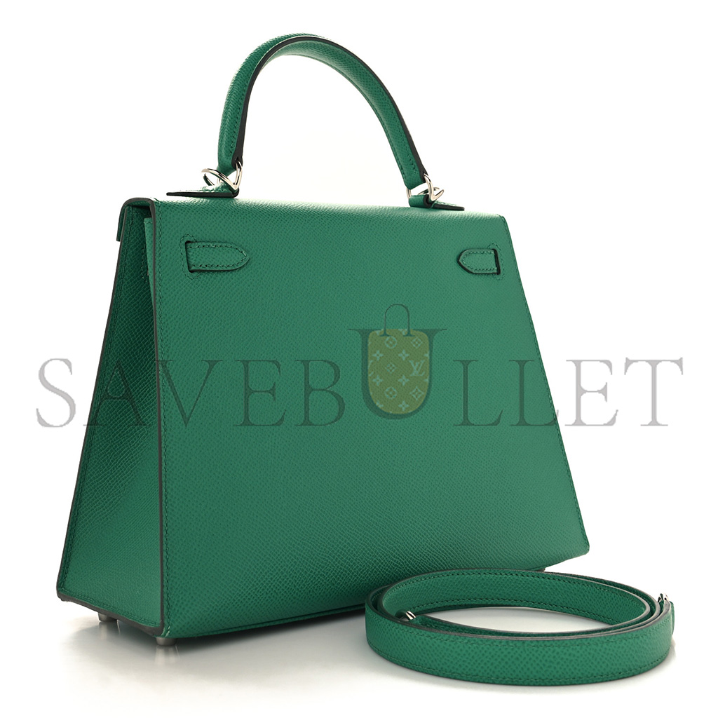 HERMÈS EPSOM KELLY 28 VE RT JADE (28*22*10cm)