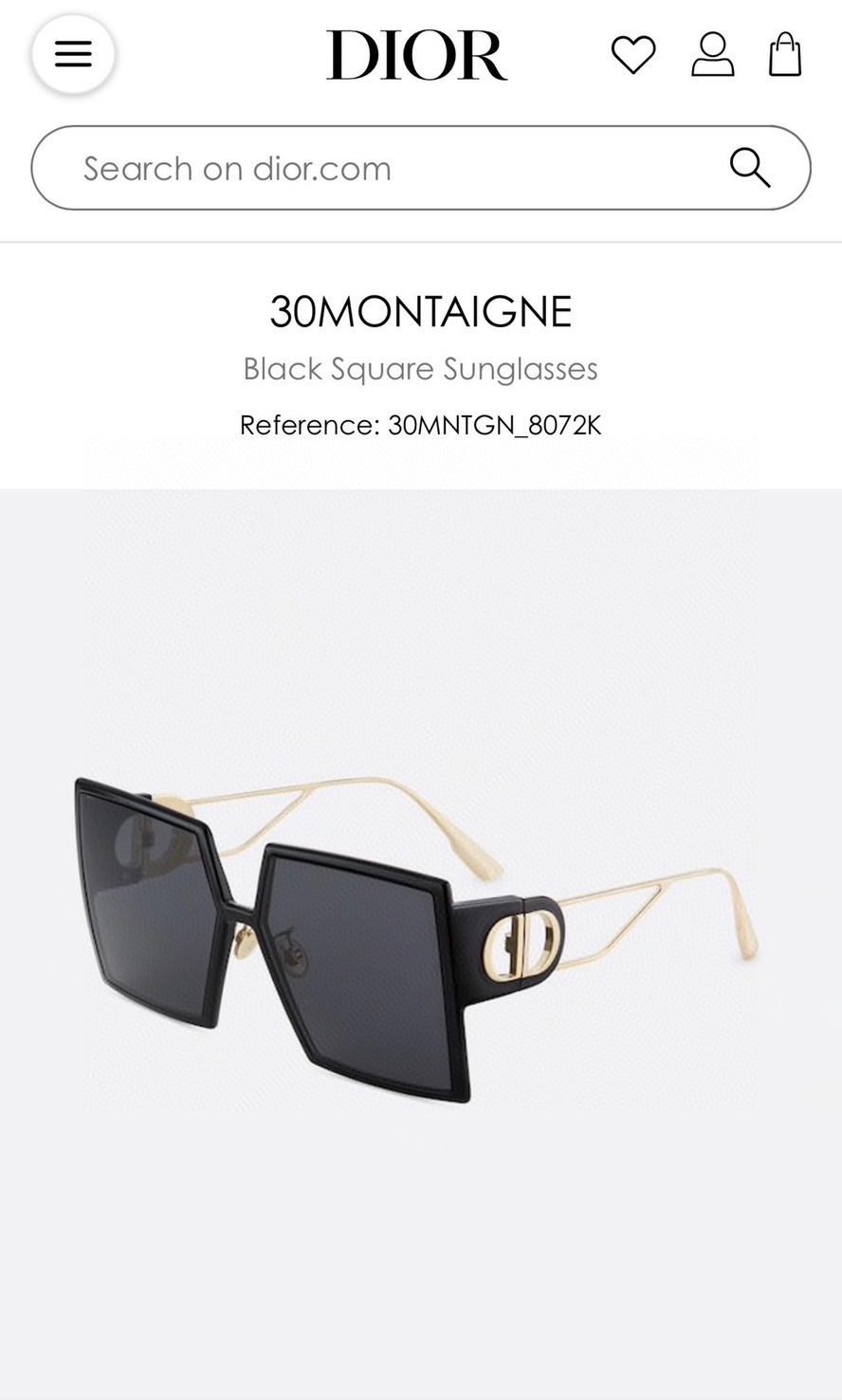 TOP Christian Dior 30 Montaigne Sunglasses - 3 Colours