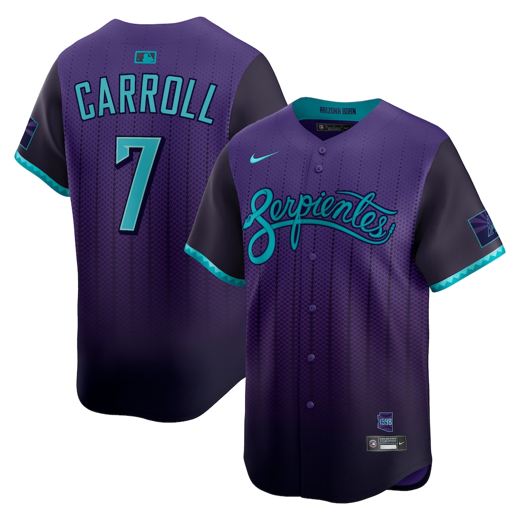 Men's Arizona Diamondbacks Corbin Carroll  Purple 2025 City Connect Limited Player Jersey