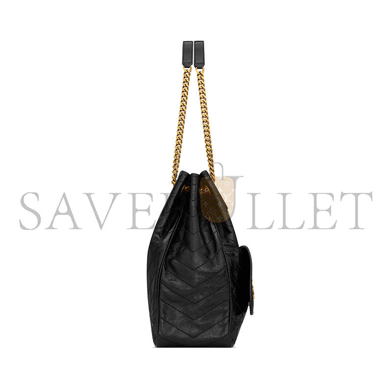 YSL NIKI SMALL SHOPPING IN VINTAGE LEATHER 8622950EN071000 (30*25*12cm)