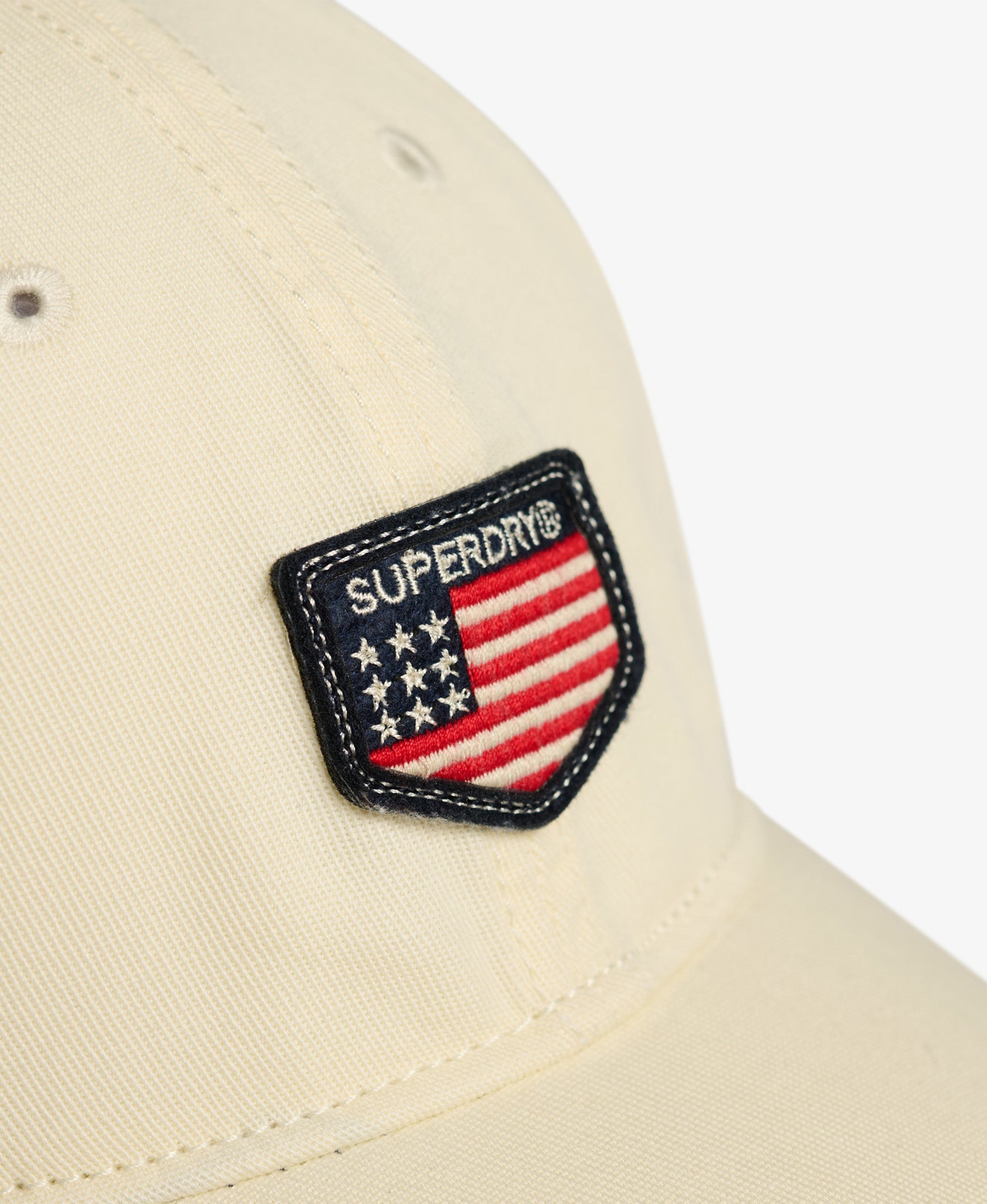 Patched Baseball Cap | Prep Ecru