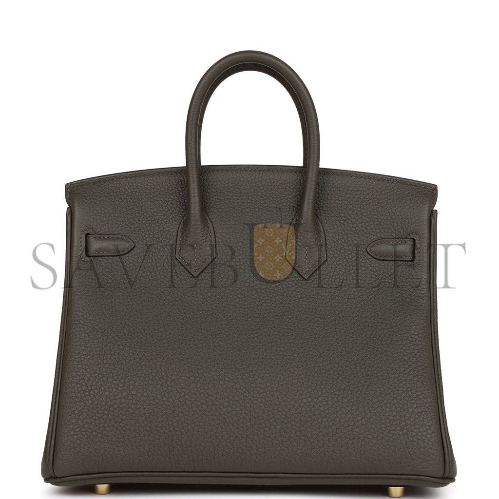HERMES MASTER BIRKIN 25 VERT DE GRIS TOGO GOLD HARDWARE HANDMADE (25cm)