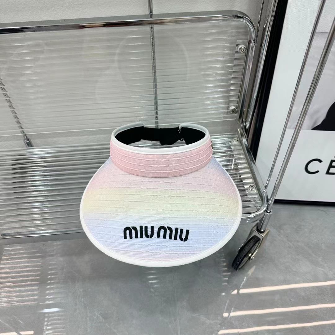 Miu Miu Interleaved Render Empty Top Hat  Sunhat （Replica）