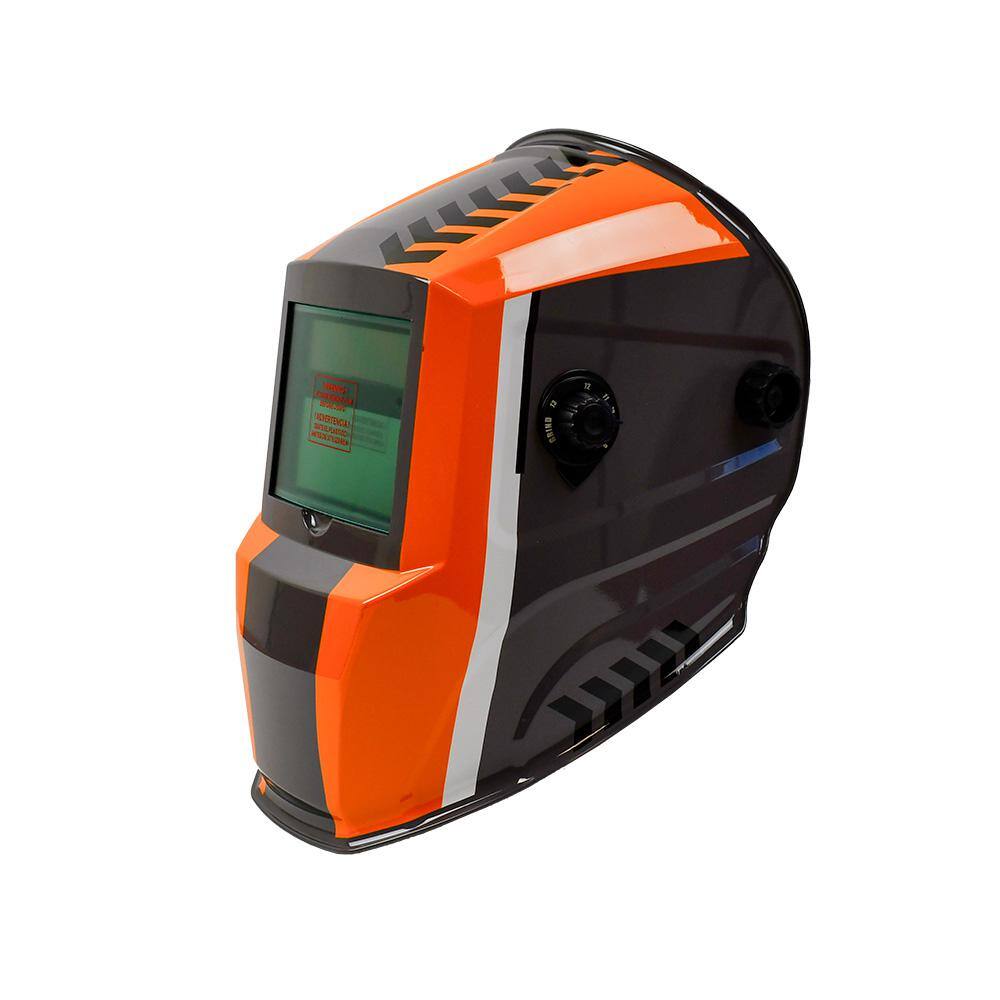 Auto-Darkening Welding Helmet with Variable Shade Lens 9-13, 5.97 in. Square Viewing Area, High Def Clarity