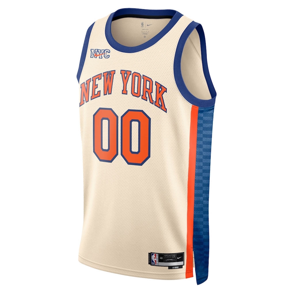 Custom Unisex New York Knicks 2025/26 City Edition Swingman Jersey - Cream