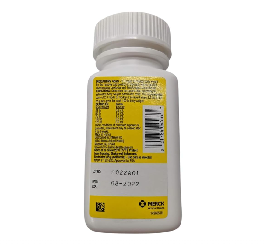 Safe-Guard® Goat Dewormer Fenbendazole 10% Oral Suspension 125mL