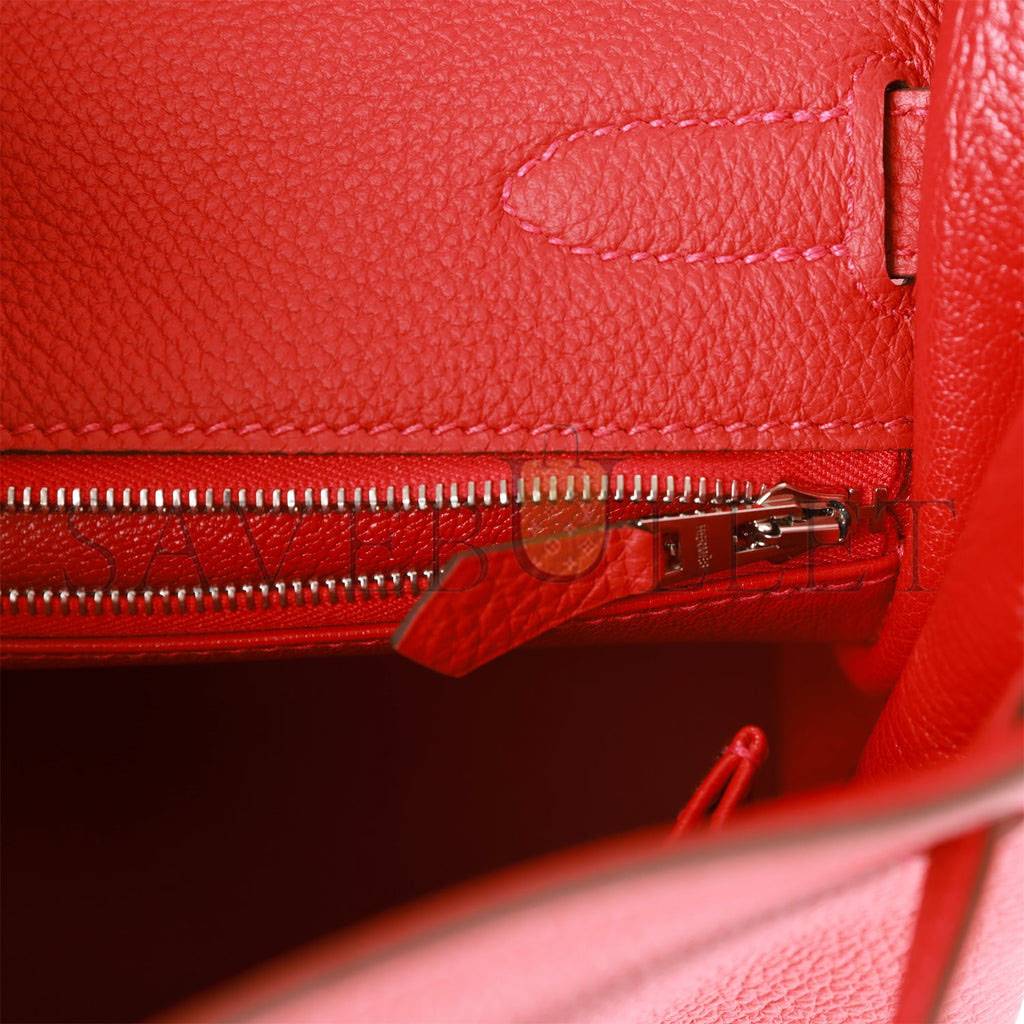 HERMES KELLY 32 TOGO PALLADIUM HARDWARE (32*23*10.5cm)