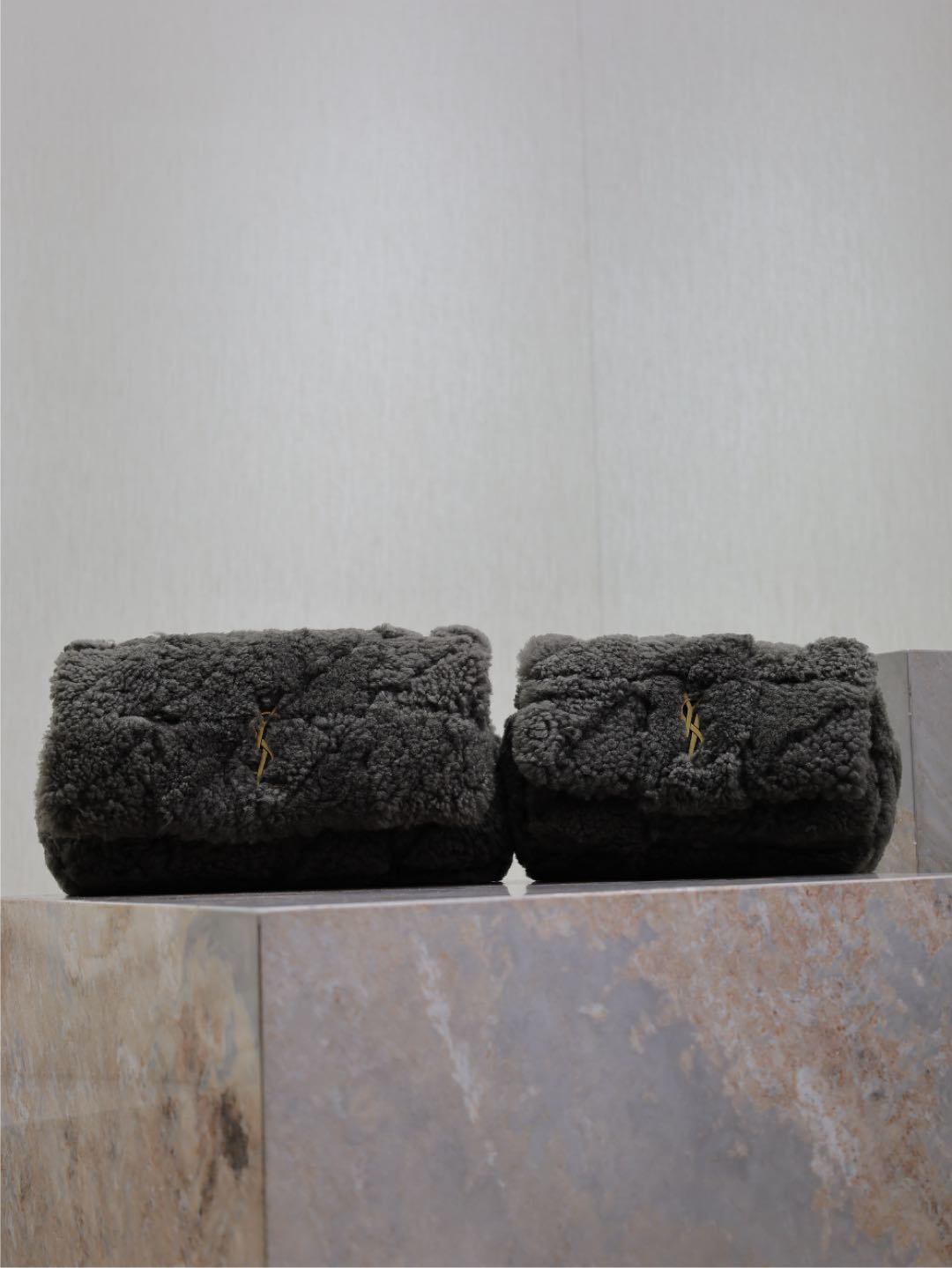 TOP Yves Saint Laurent YSL Wool Jamie Bag 25x15x7.5cm/20×12.5×6.5cm - Green