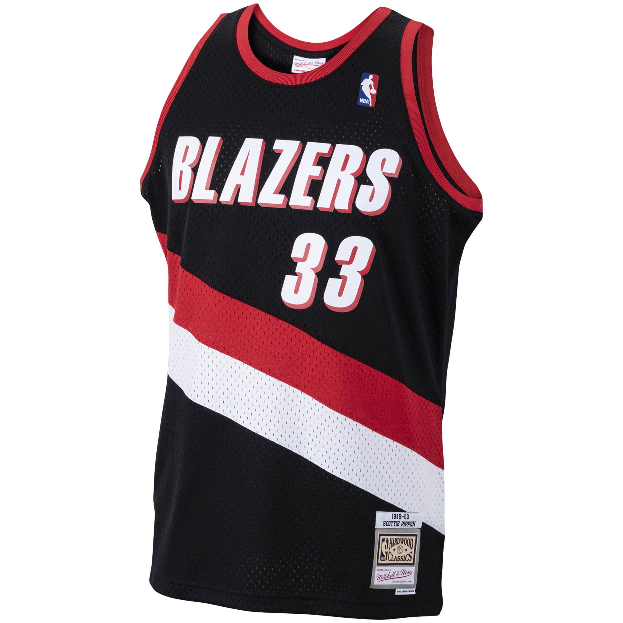 Scottie Pippen Portland TrailBlazers 1999-00 Swingman Jersey – Black