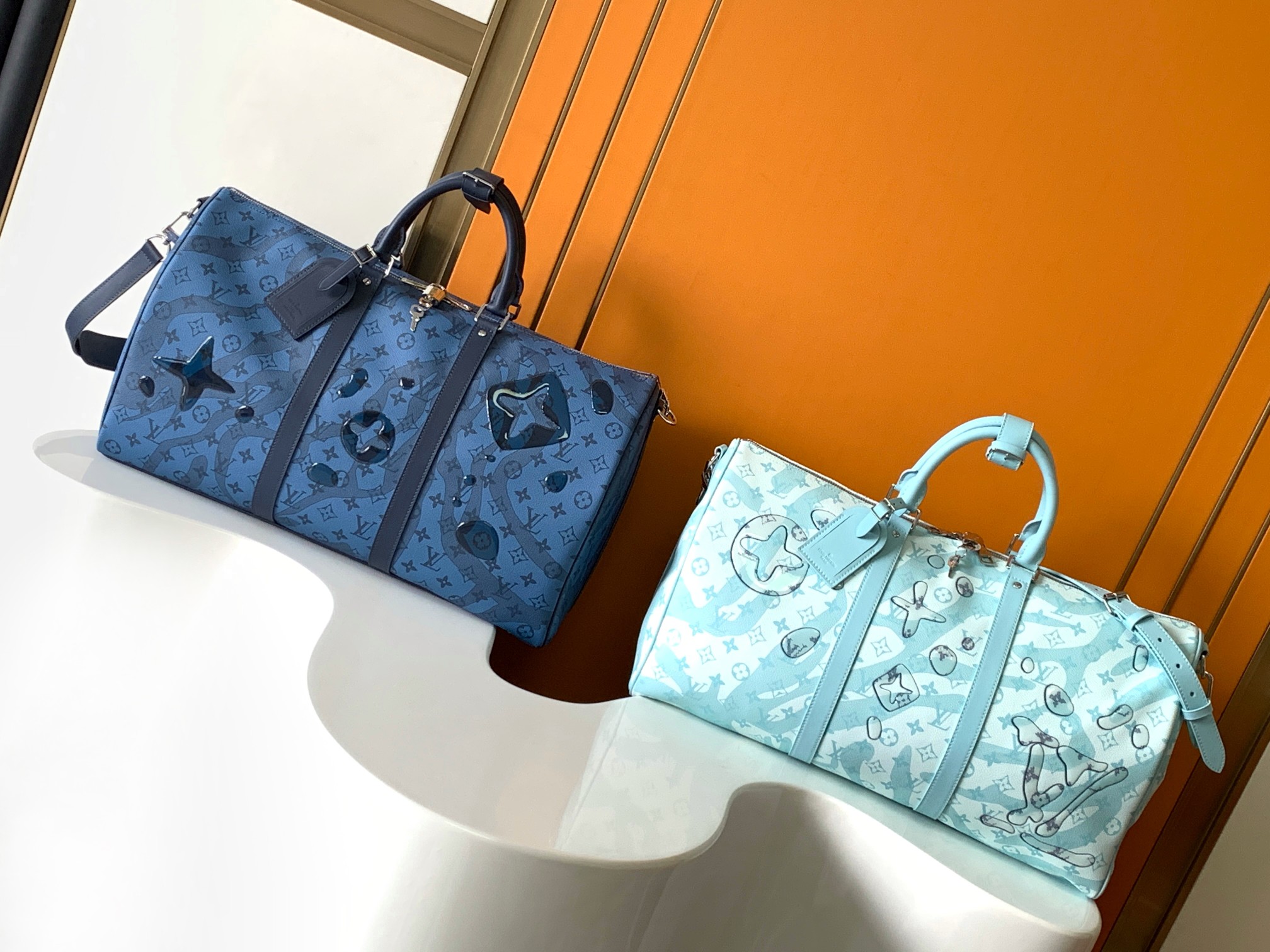 TOP Louis Vuitton LV Keepall Bandoulière 50 Leather Handbags - 50x29x23cm