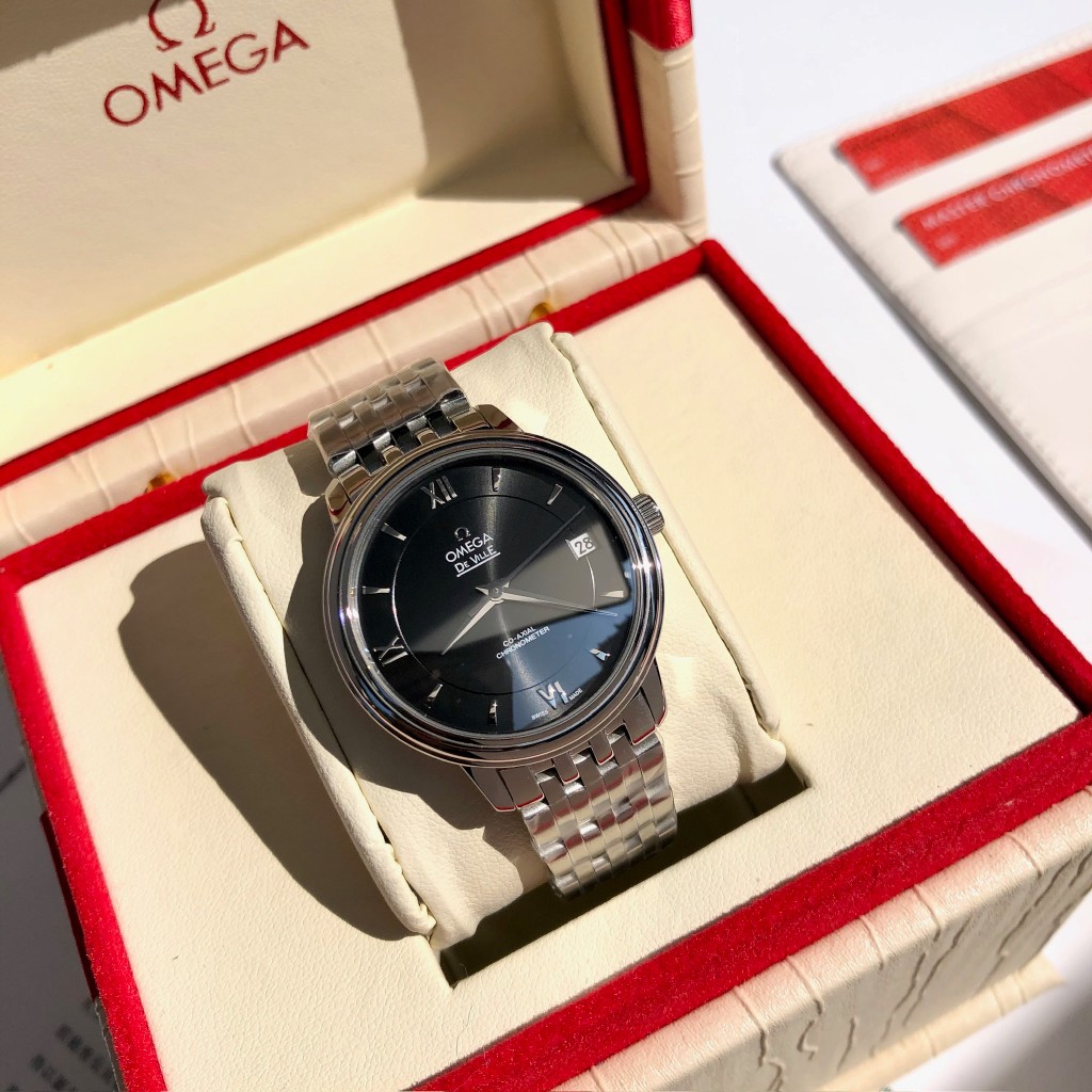TOP OMEGA 32.7 MM De Ville Ladies Mechanical Stainless Steel Watch