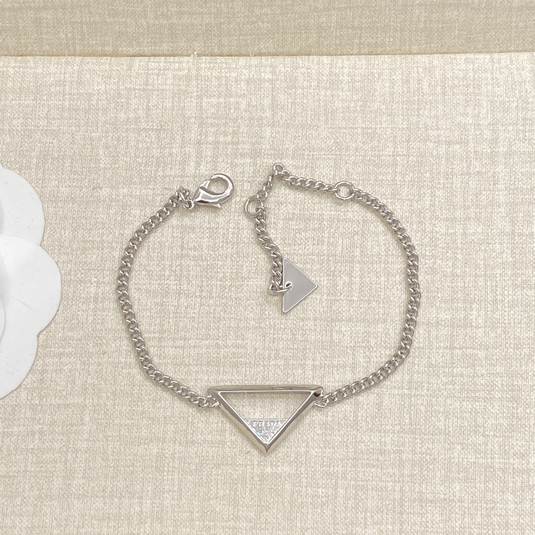 TOP PRADA Bracelet Set - Sliver
