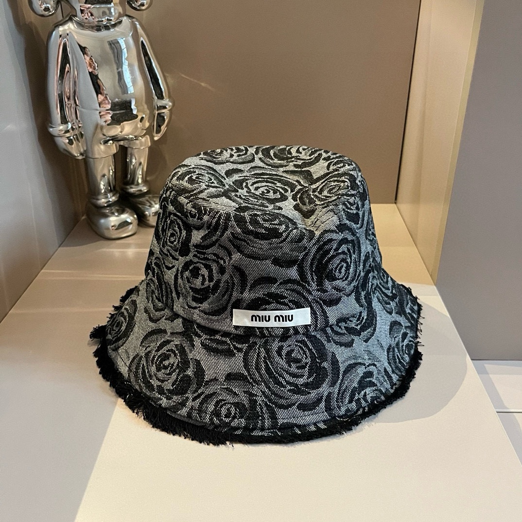 TOP Miu Miu Denim Fisherman Hat - 2 Colors