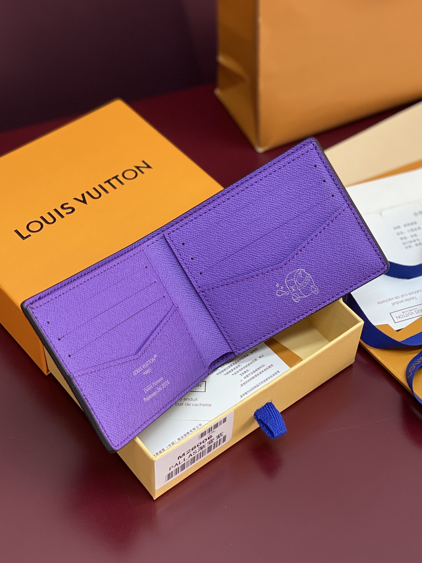 TOP Louis Vuitton LV Hultiple Short Wallet Pigment Gradient 11.5x1.5x9cm - 3 Color