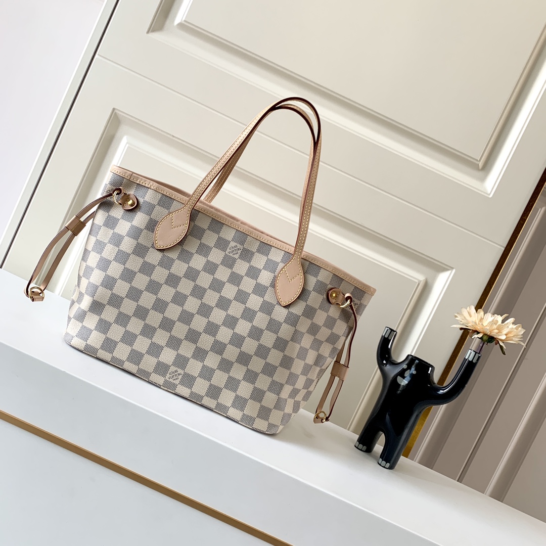 TOP Louis Vuitton LV Neverfull Dmier Azur PM - Pink