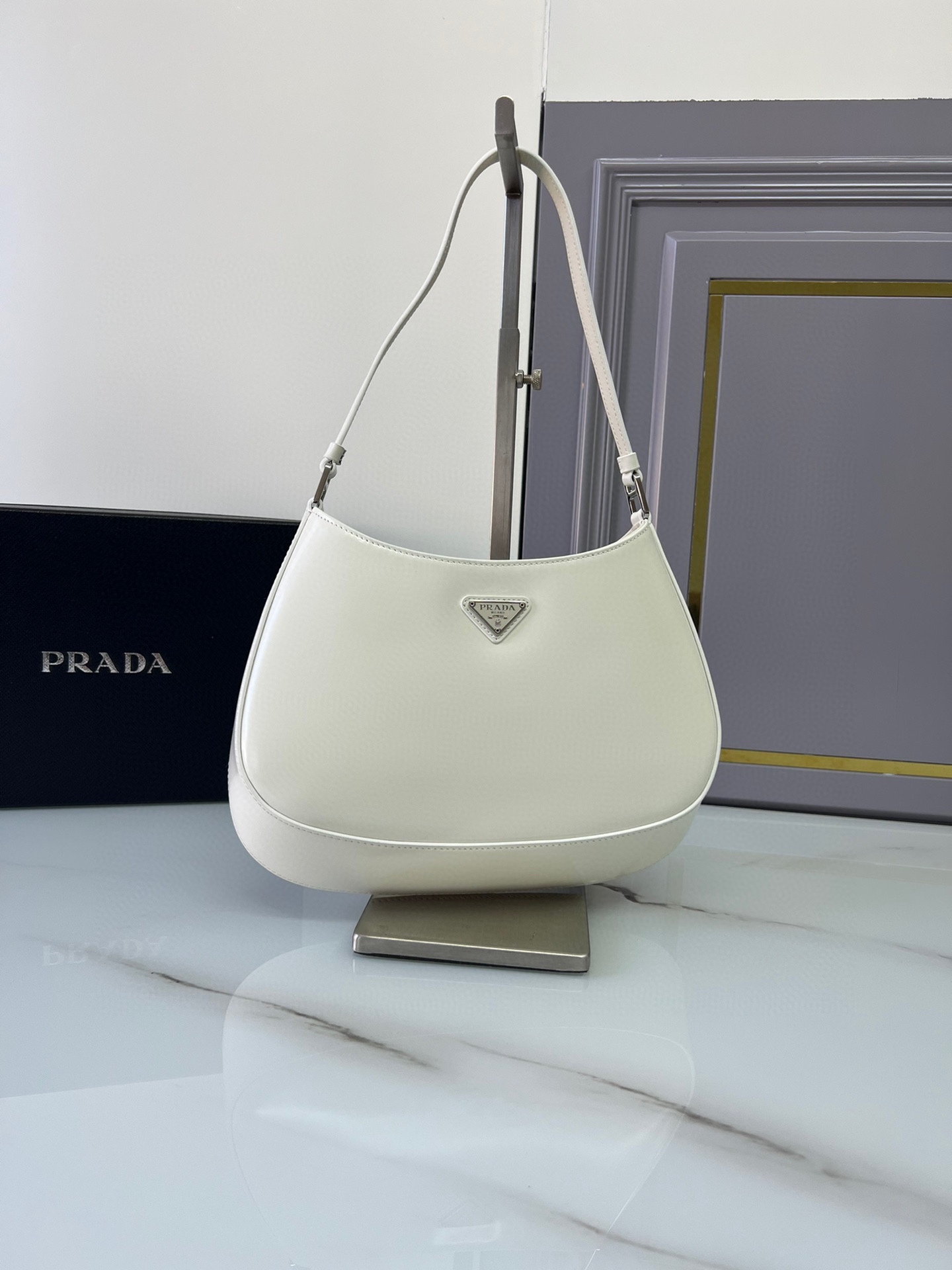 TOP PRADA Cleo Bag Leather Large 26.5x15x4cm - 4 Color