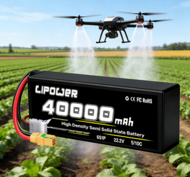 6S 40000mAh 22.2V high rate drone lithium polymer battery - lipowbattery