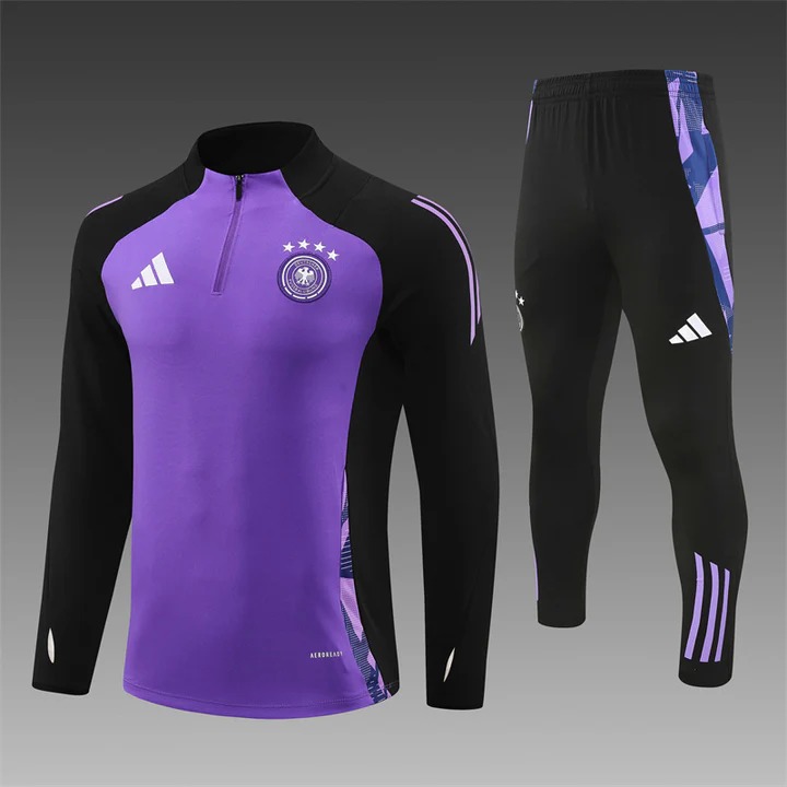 2024-25  Purple Germany  Football Half Pull Training Suit