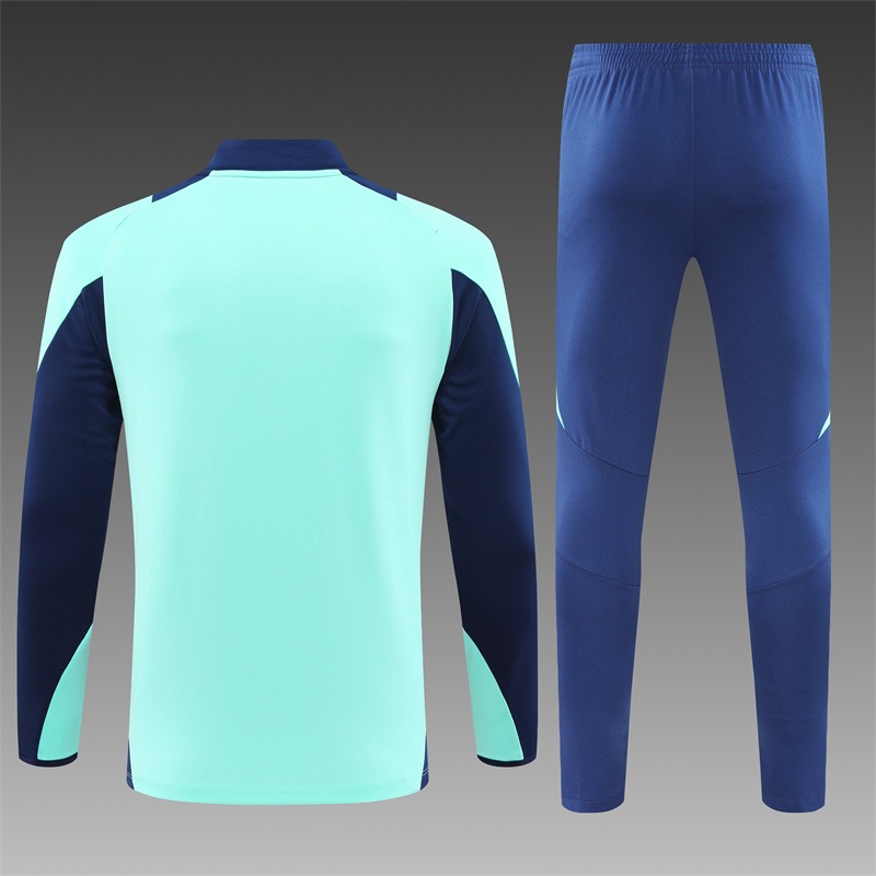 2024-25 Arsenal Blue Football Half Pull Training Suit