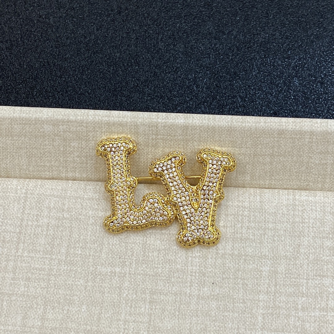 TOP Louis Vuitton LV Brooch - 2 Color