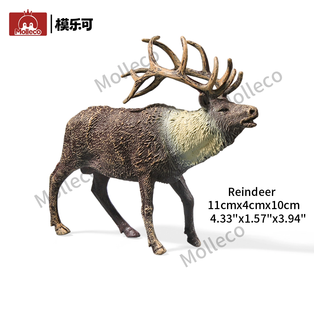 Molleco Animal Figure Toys for Kids and Children Reindeer CP058