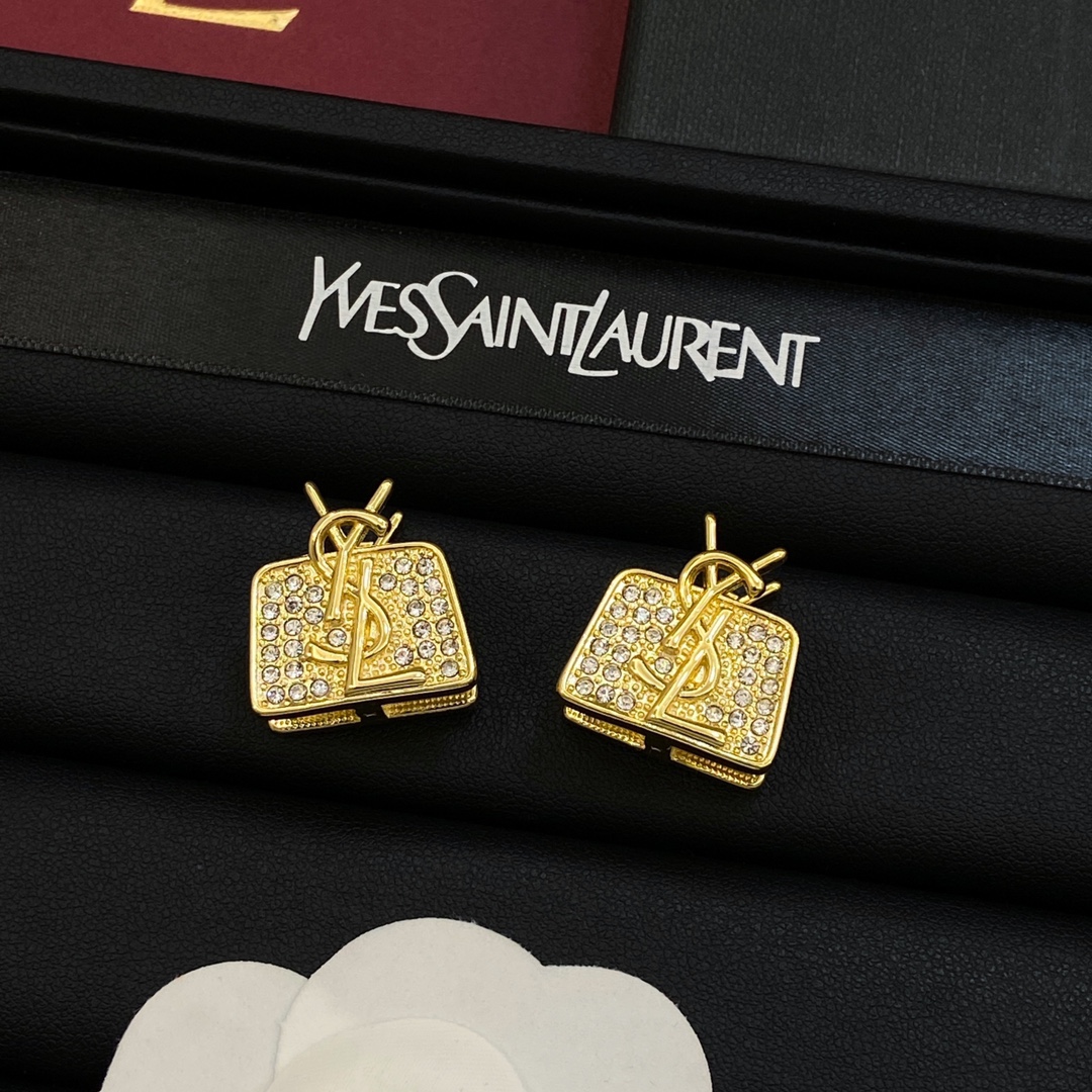 TOP Yves Saint Laurent YSL Pearl Earrings - 2 Colors