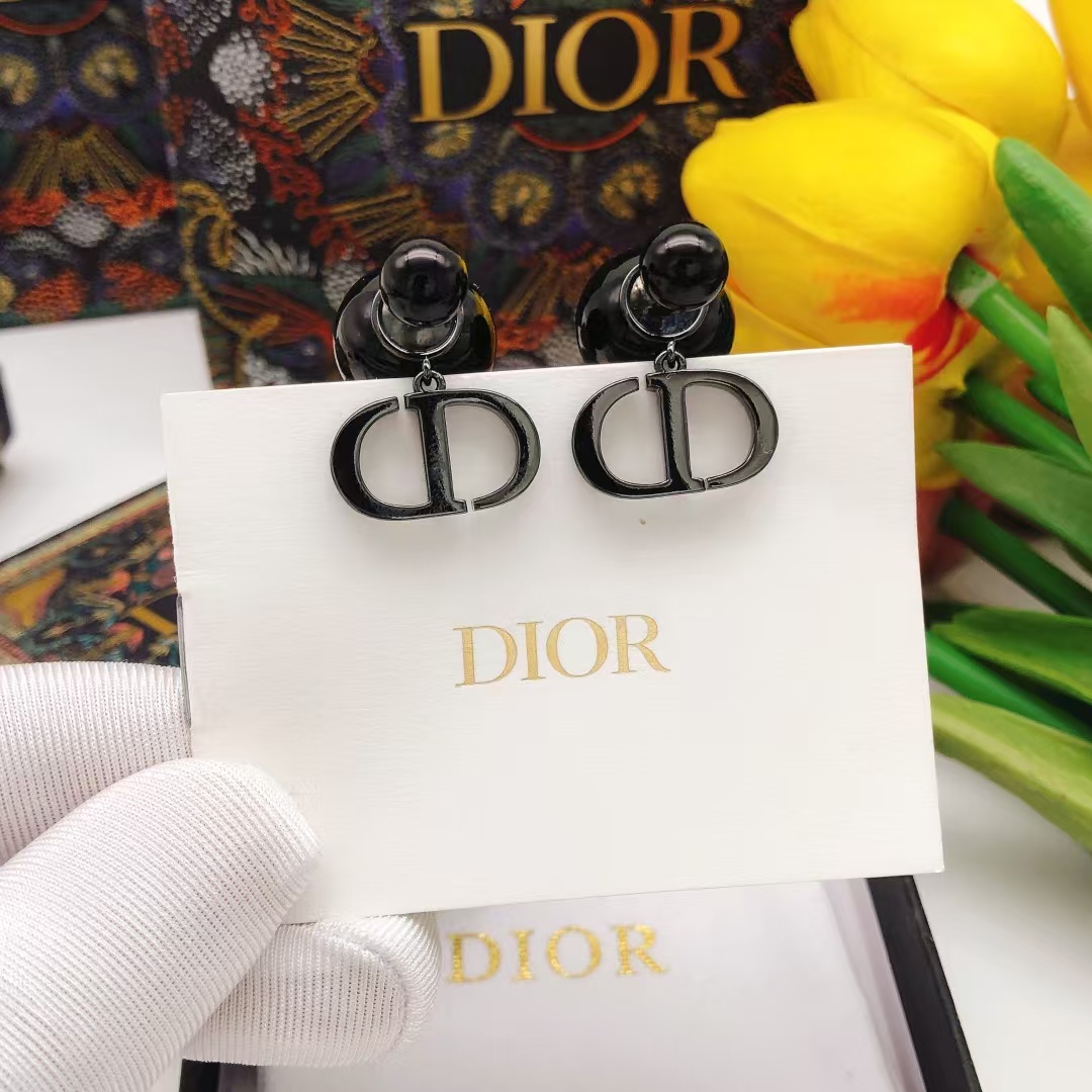 TOP Christian Dior Earrings-Black