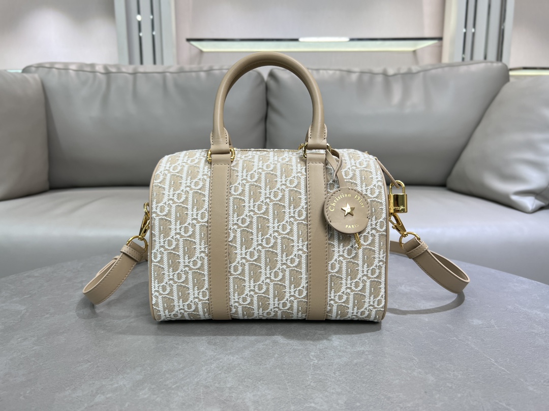 TOP Christian Dior Groove 16/20/25 Bag 16.5x10x8cm/20.5x13.5x12cm/25x19x16cm - Brown