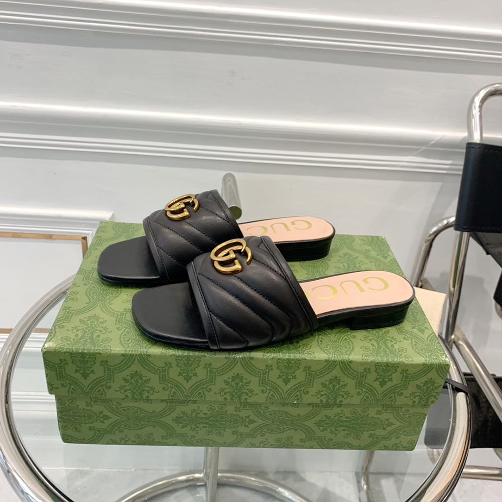 Gucci Double G leather sandals (Replica)