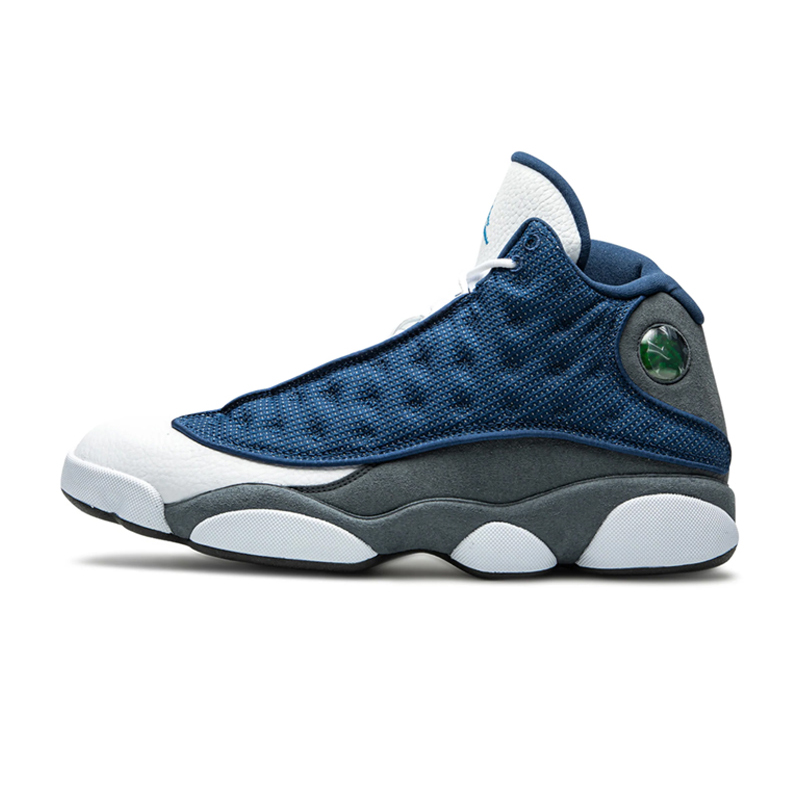 Nike Air Jordan 13 Retro Navy Grey White Basketball Shoes For Men