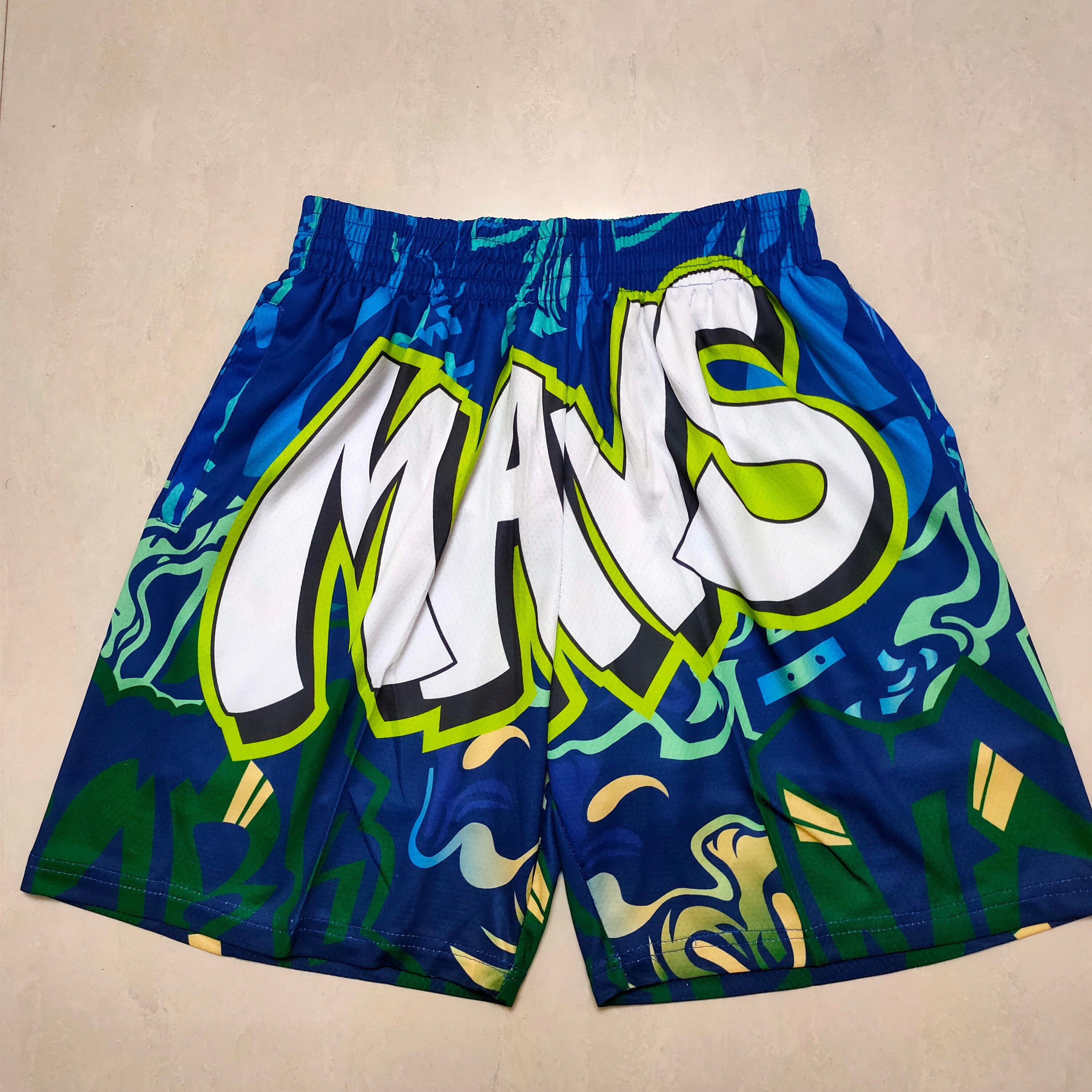 Dallas Mavericks Mitchell&mness green pocket pants