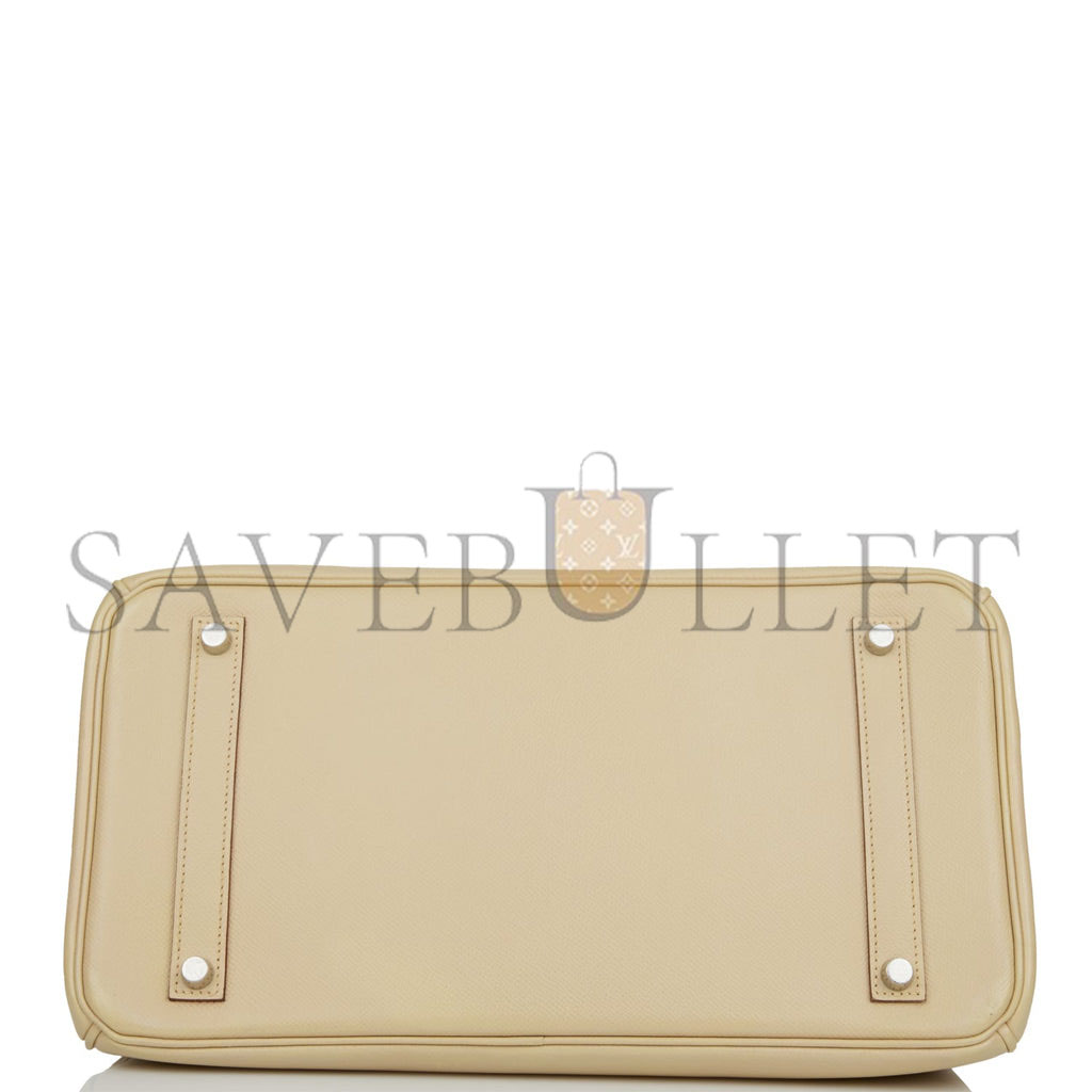 HERMES BIRKIN 35 EPSOM PALLADIUM HARDWARE (35*25*18cm)