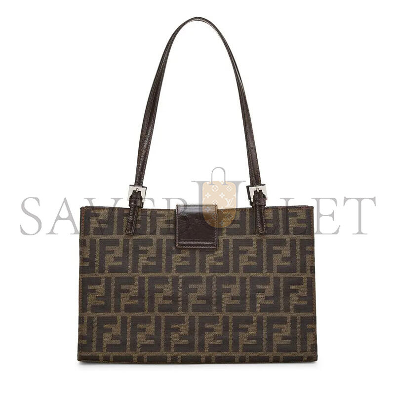 FENDI SMALL ZUCCA CANVAS SHOPPING TOTE BAG (28*20*8cm)