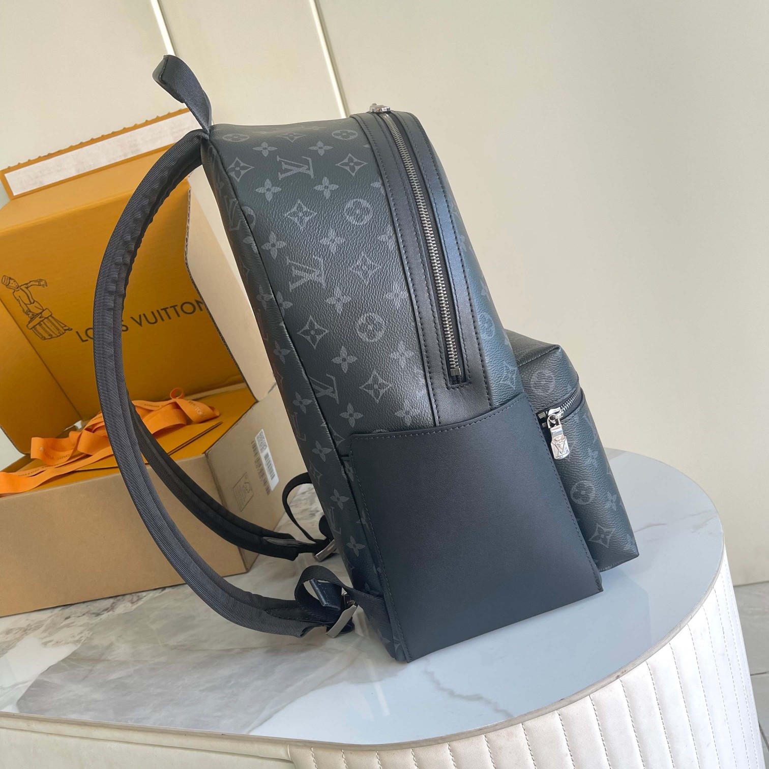 TOP Louis Vuitton LV Discovery Backpack Monogram Eclipse 42x17x31cm - Black