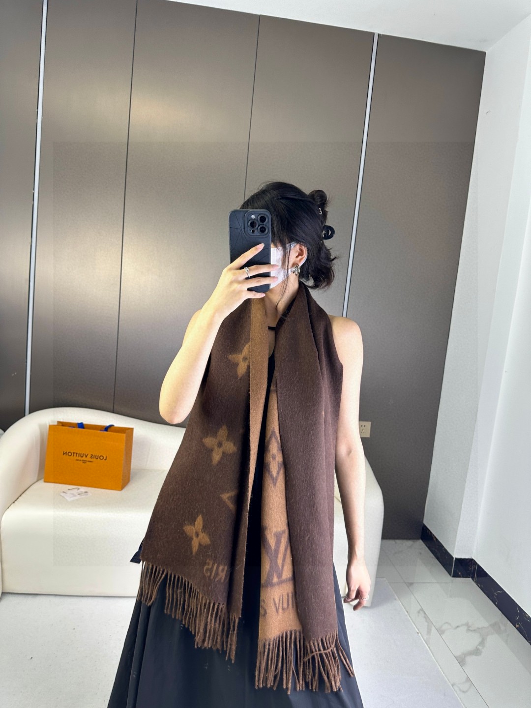 TOP Louis Vuitton Cashmere Scarf 190x45 cm-7 Colors