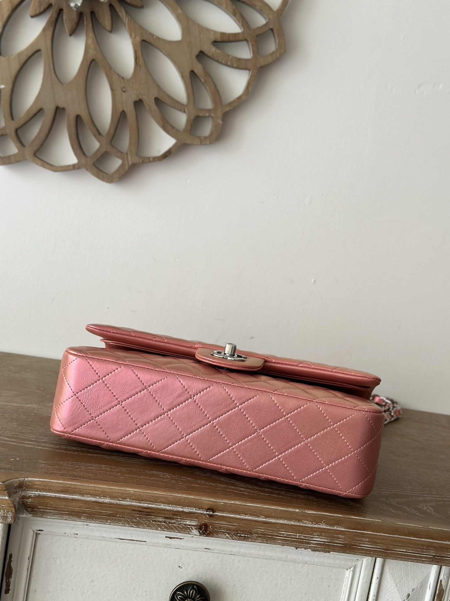 TOP CHANEL Classic Flap Bag Medium 25cm – Gold Pink